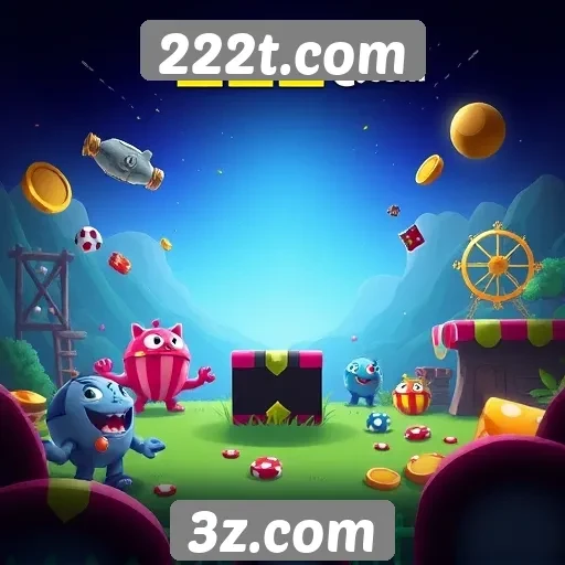 Exploração das opções de jogos no site 222t.com